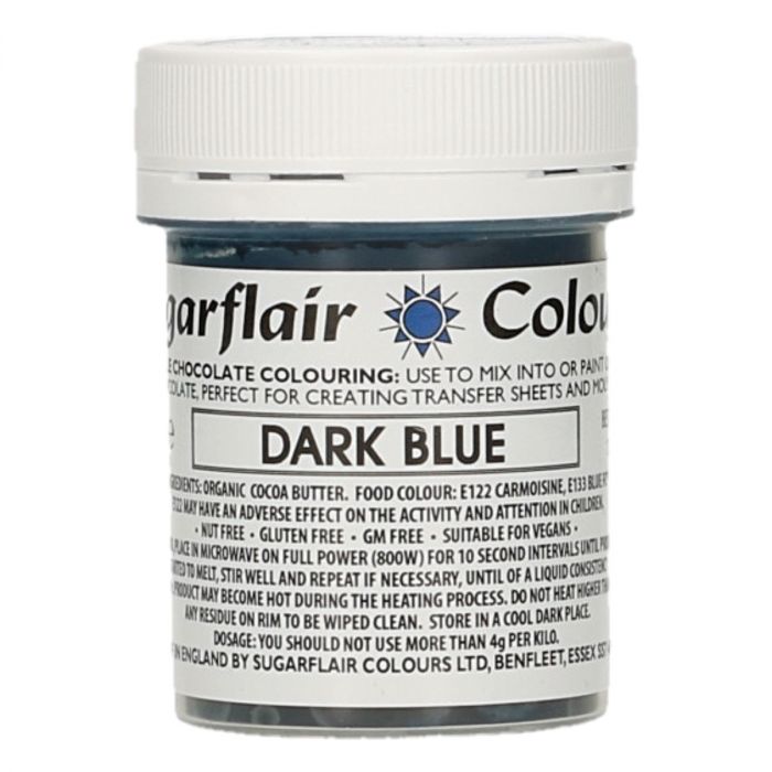  Foto: Sugarflair Colore cioccolato blu scuro 35g
