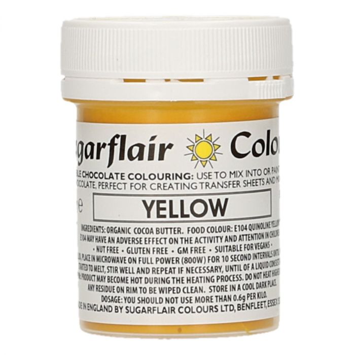  Foto: Sugarflair Colore cioccolato giallo 35g  SCAD.2025