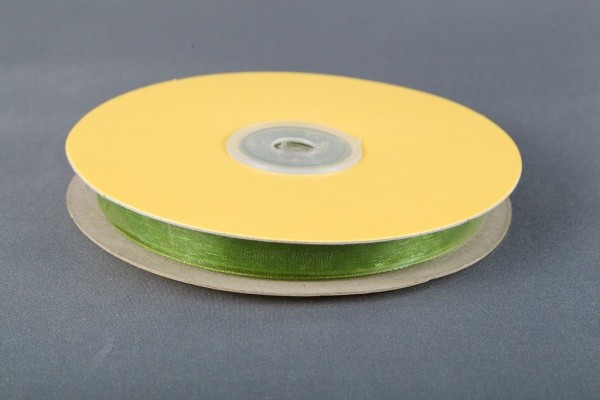  Foto: Nastro organza satin verde h 1,2 cm X 1 metro