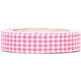  Foto: Nastro scozzese raso rosa 2,0 cm