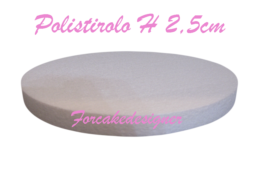  Foto: BASE IN POLISTIROLO PER TORTE  5 Pezzi 10 h2,5