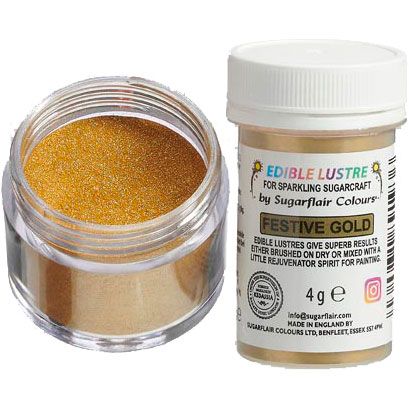  Foto: SUGARFLAIR EDIBLE LUSTRE FESTIVE GOLD, 4G