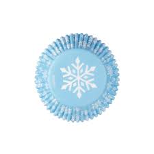  Foto: Mini Pirottini fiocco di neve COLORE PASTELLO Wilton 100 pz