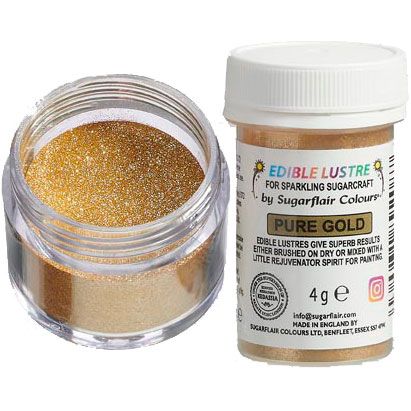  Foto: SUGARFLAIR EDIBLE LUSTRE GLITTER PURE GOLD, 4G