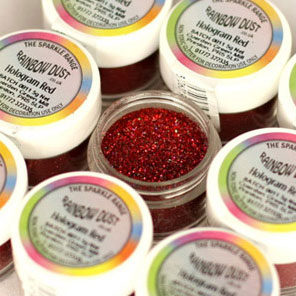  Foto: Rainbow Dust Sparkles Hologram rosso