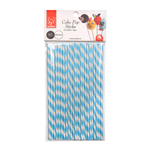  Foto: Modecor - Bastoncini Spirale Azzurri Cakepop (24pz)