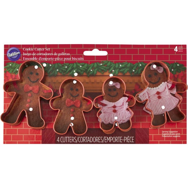  Foto: Wilton - 4 tagliapasta famiglia gingerbread 12 cm