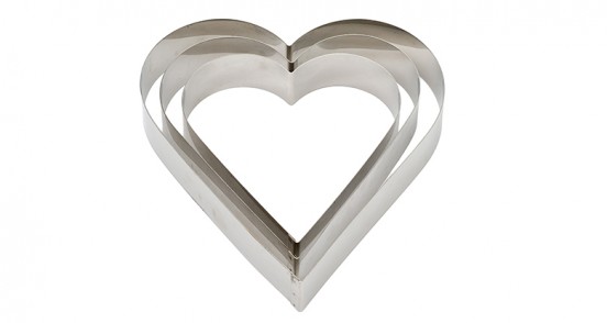  Foto: SAGOME INOX CUORE 22 x 4,5 cm