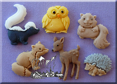  Foto: Alphabet moulds - animali della foresta  am0160