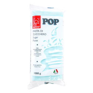  Foto: Modecor Pasta Zucchero Pop azzurro confetto 1 kg scad. 12/2023