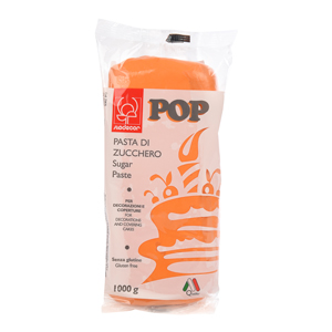  Foto: Modecor Pasta Zucchero Pop arancio pastello 1 kg