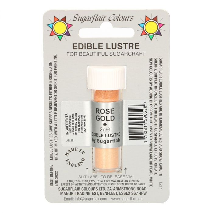  Foto: SUGARFLAIR EDIBLE LUSTRE ROSE GOLD, 2G