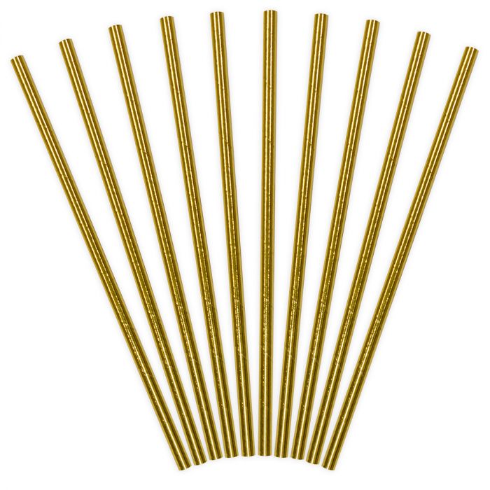  Foto: PARTYDECO cannucce di carta GOLD PK/10