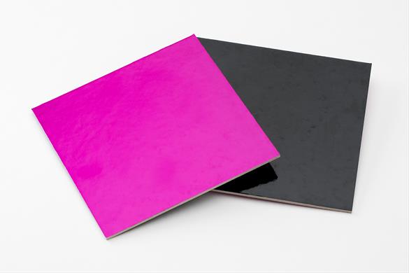  Foto: TAVOLETTE V/QUADRO FUCSIA/NERO 25 cm