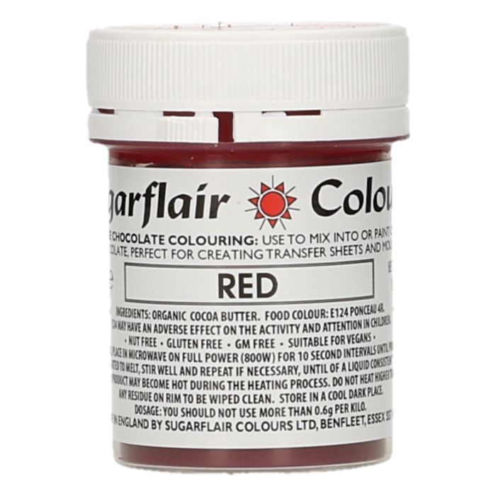  Foto: Sugarflair Colore cioccolato rosso 35g SCAD.2025