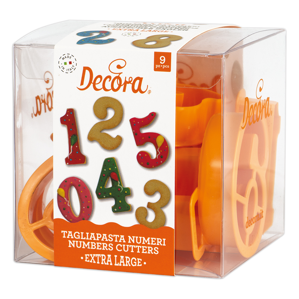  Foto: Decora Set tagliapasta numeri extra large 9 pz.