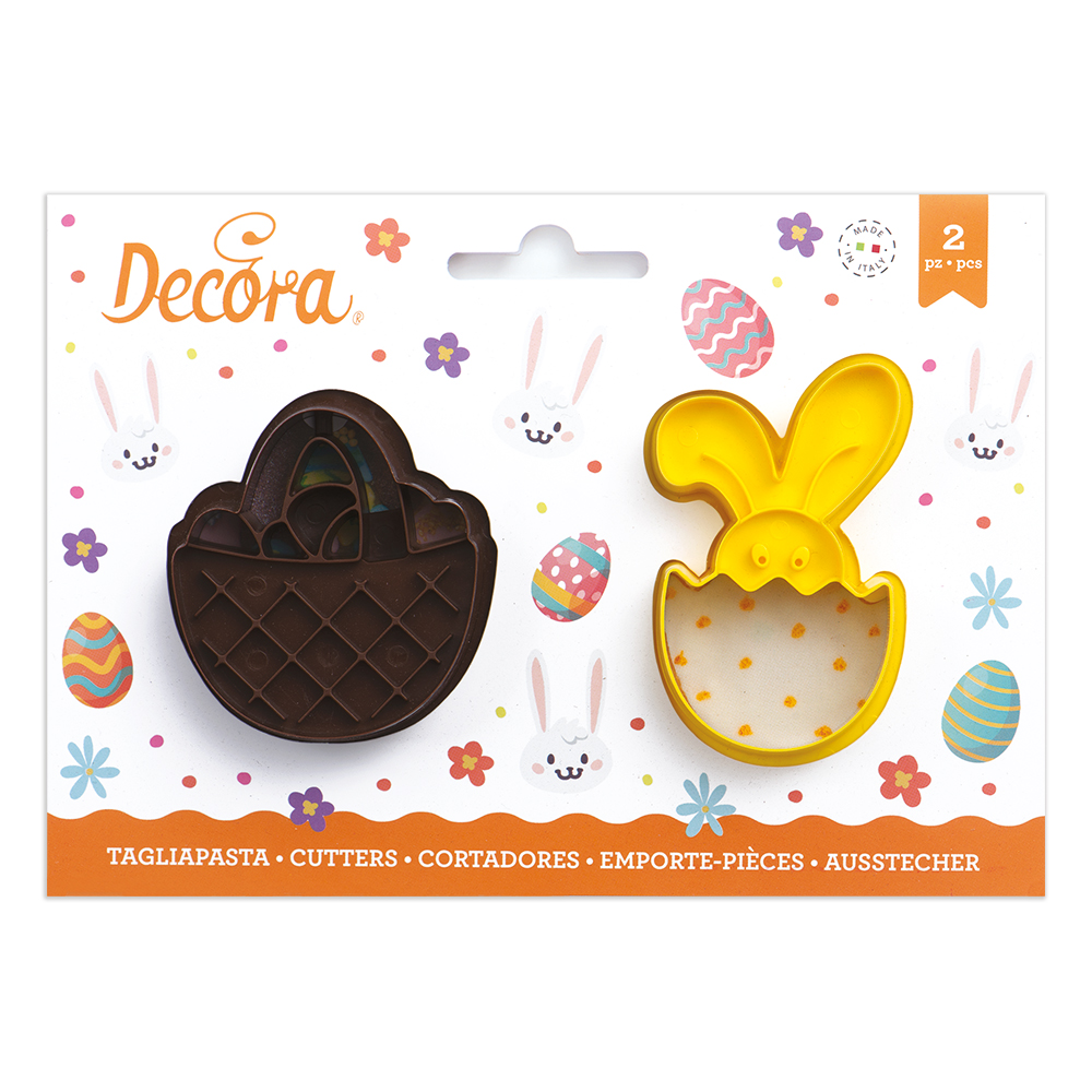  Foto: Decora - Set 2 tagliapasta cestino e bunny in plastica