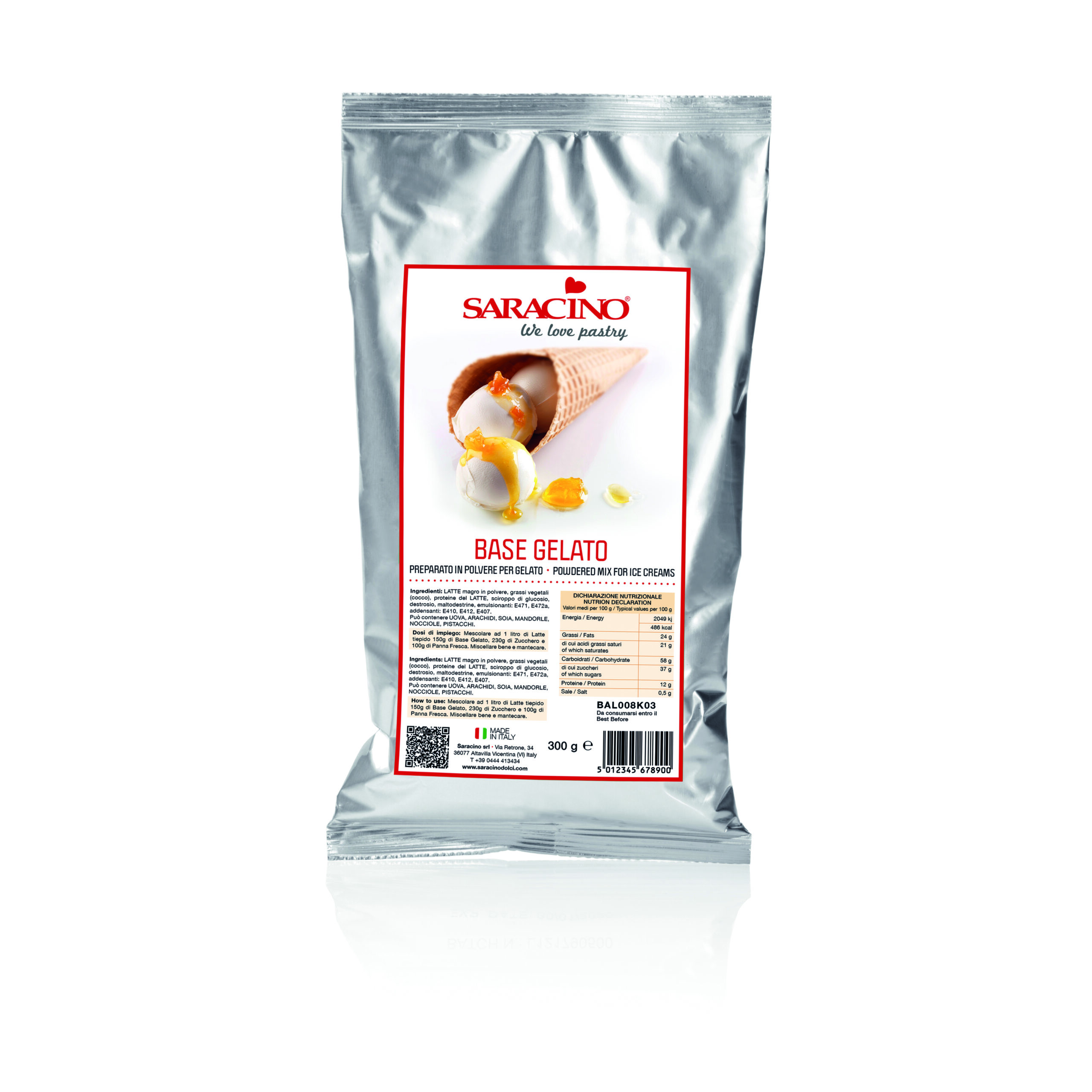  Foto: Saracino  Base Gelato 300 g