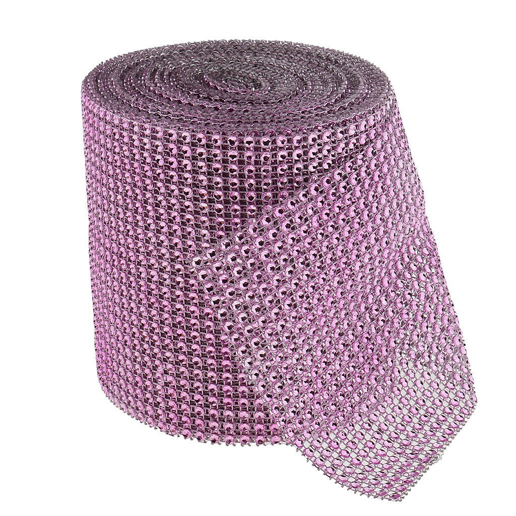  Foto: Nastro strass rosa h 12 cm x 1 mt