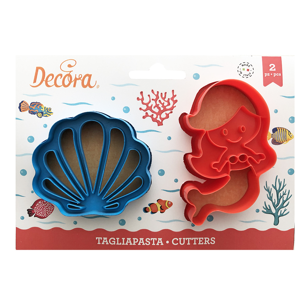  Foto: Decora Set 2 Tagliapasta Sirena e Conchiglia