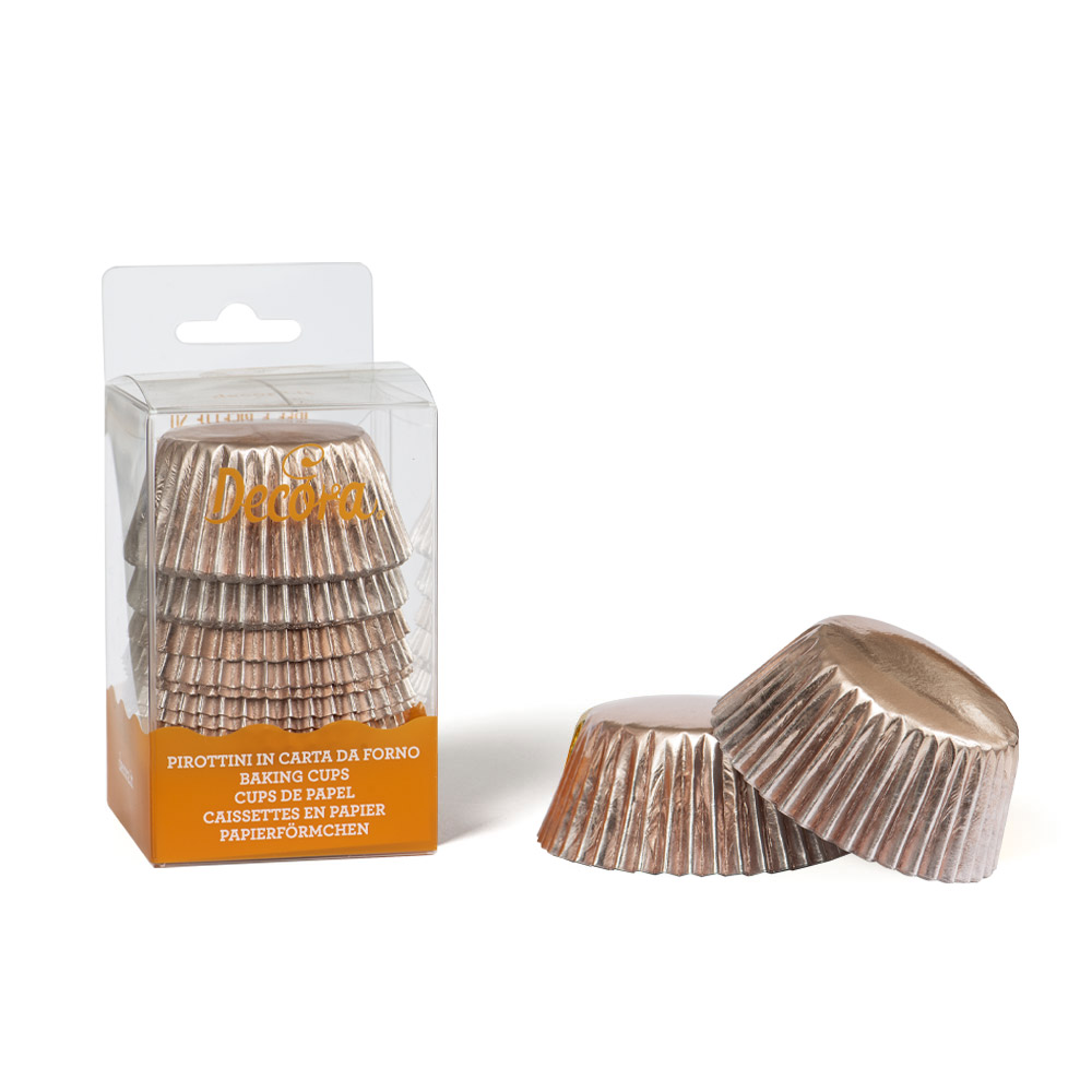  Foto: Decora Pirottini muffin Rosa Gold Ã¸ 50 x 32 h mm