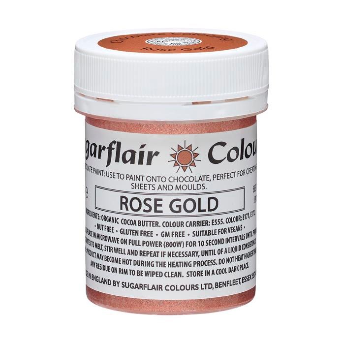  Foto: SUGARFLAIR CHOCOLATE PAINT ROSE GOLD - E171 FREE 35G