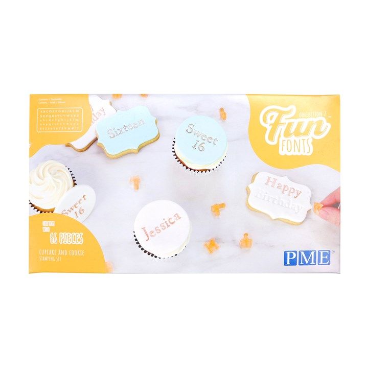  Foto: PME FUN FONTS - COOKIES & CUPCAKES - COLLEZIONE 2   pz.66