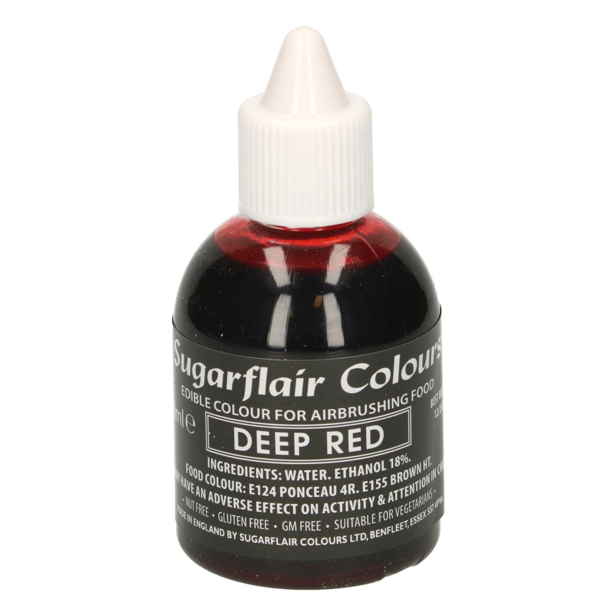  Foto: SUGARFLAIR COLORANTE PER AEROGRAFO -Deep Red- 60ML