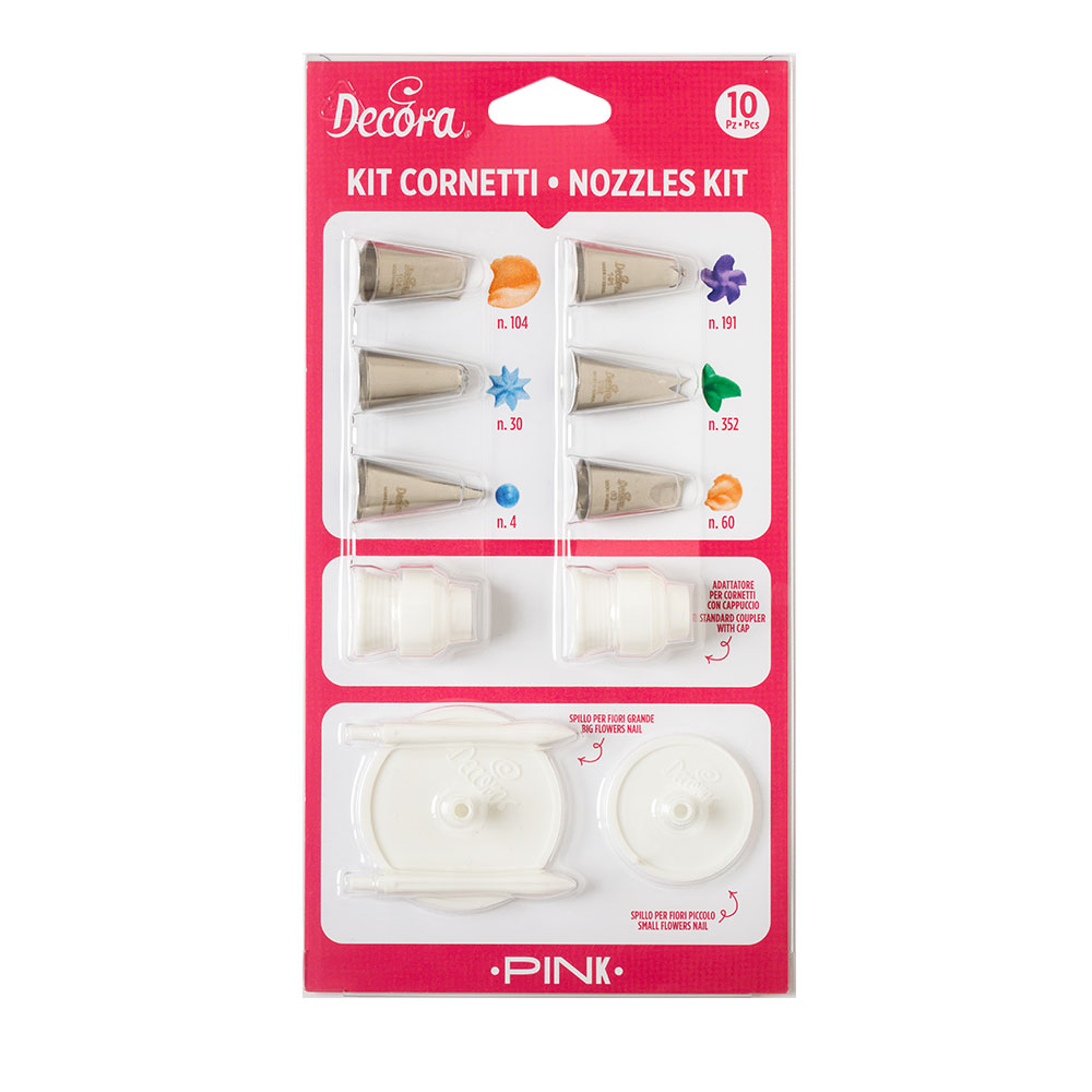  Foto: Decora Kit Cornetti Pink 10 pz.