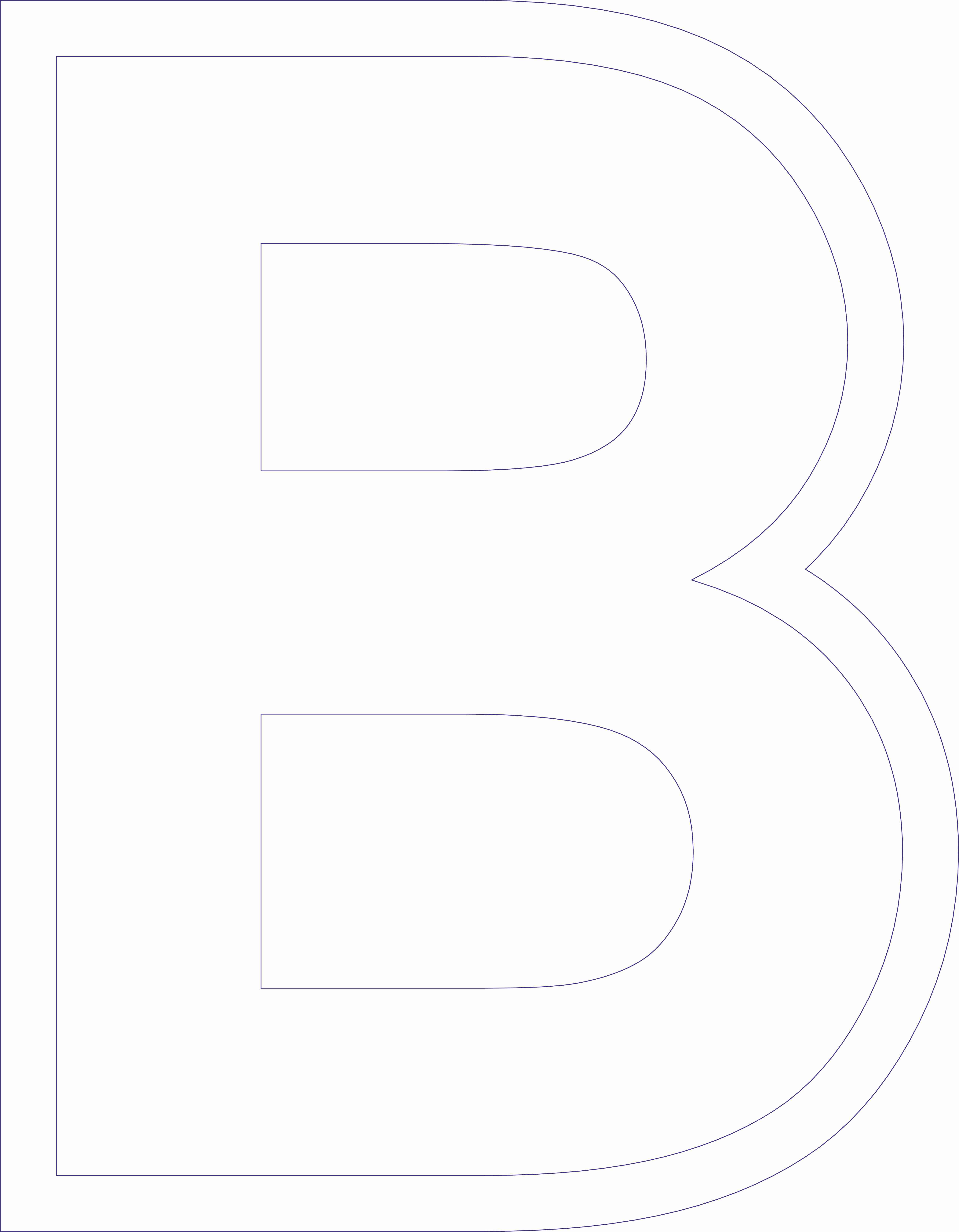  Foto: Lettera in Polistirolo - B Altezza 50 cm