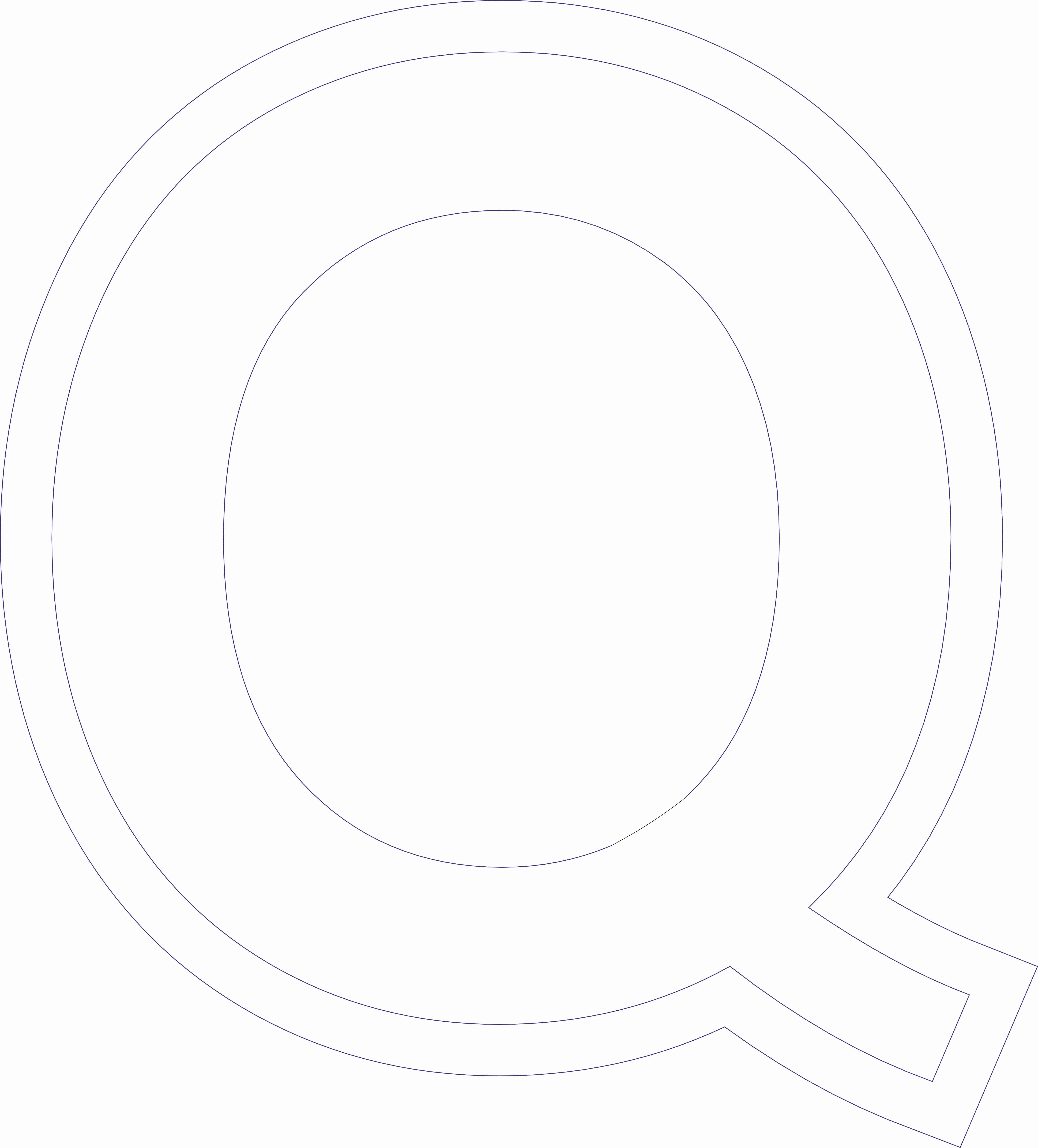  Foto: Lettera in Polistirolo - Q Altezza 50 cm