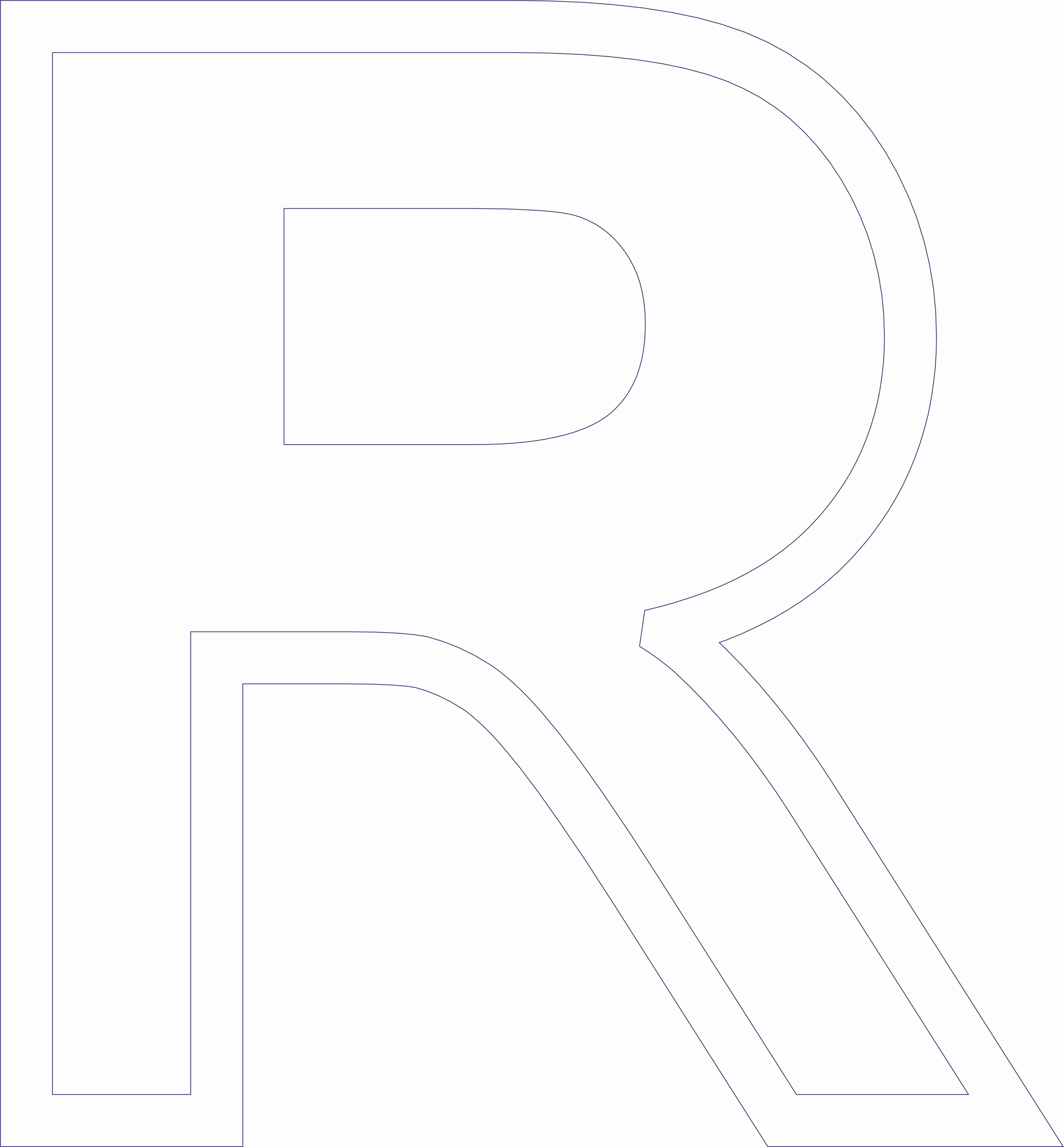  Foto: Lettera in Polistirolo - R Altezza 50 cm