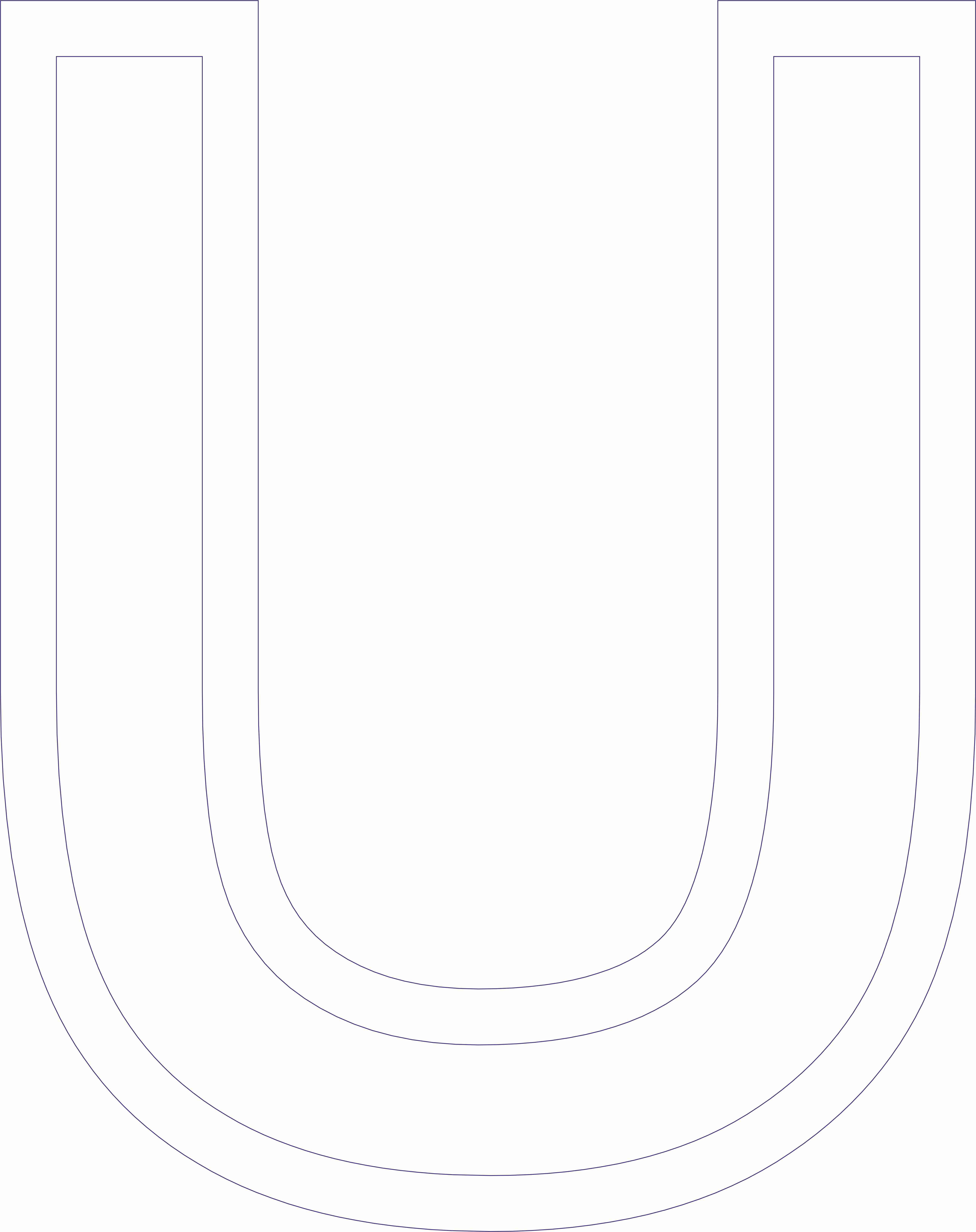  Foto: Lettera in Polistirolo - U Altezza 50 cm